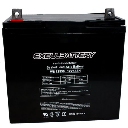 EXELL BATTERY 12, 55, AGM Chemistry EB12550